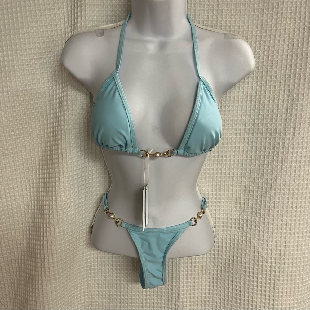 Tashehe ladies triangle thong bikini size small (NWT)